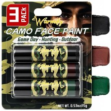 Camo Face Paint Stick 3 Colors Camouflage Makeup Eye Black Face Paint Camouflage picture