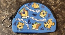 Vintage Yogi Bear & Boo Boo Jelly Stone Park Blue Coin Pouch Keychain NWOT picture