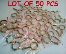 Lot of 50 Piece Brass Magnifying Glass Key chains Pendent Magnifier Key Ring picture