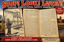 VTG WWI 1917 Farm Machinery Conservation Pamphlet Combe Printing St Joseph MO picture