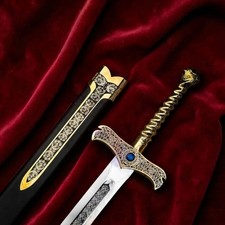 Handcrafted Merlin Excalibur Sword Replica: Medieval Steel Custom Replica picture