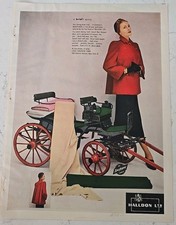 1948 Women's Red Suskana Spring Brief Coat Halldon LTD Vintage Fashion Ad  picture