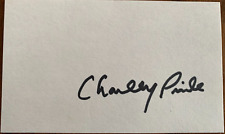 Charley Pride Autograph on Index Card Guaranteed Authentic picture