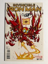 Invincible Iron Man #1 - Skottie Young Variant *SIGNED* - Key Issue picture