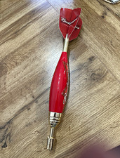 Vintage Budweiser Dart Beer Tap Handle Flag Design Anheuser Busch Breweriana picture