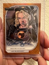 Upper Deck 2026 Platinum DC Lady Blackhawk #107 Orange Rainbow Auto /25 picture