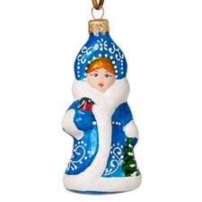 Snow Maiden Ornament Figurine Glass Christmas Decoration Snegurochka 5