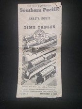 VINTAGE 1945,Sept 9 SOUTHERN PACIFIC SEASON ROUTES TIME TABLES RAILROAD picture