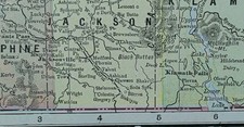 Vintage 1902 OREGON Map 14