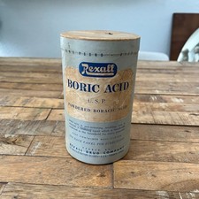 Rexall Boric Acid Container U.S.P Unopened USA Multi-Use picture