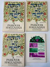 Lot of 4 Passover Haggadah Books: A Passover Haggadah + A Family Haggadah picture