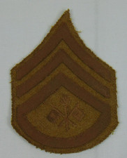 Pre WW1 US Army Signal Corps Sergeant Chevron Green Wool Military picture