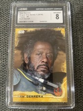 2016 Topps Rogue One Series 1 #6 SAW GERERRA Gold Squad #34/50 CGC 8 NM/MINT RC picture