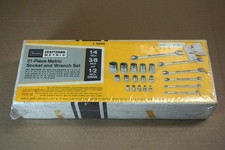 Sears Craftsman 21 Piece Metric Wrench and Socket Set No 33019 NOS picture