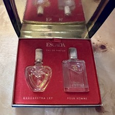 Escada Margaretha Ley & Pour Homme EDP Miniature Gift Set 5ml Boxed VINTAGE picture
