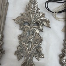 Solid Brass Candle Sconces Set of 13 Art Nouveau Style picture