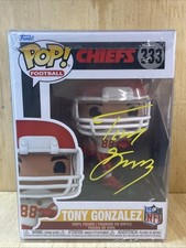 Signed Tony Gonzalez Funko Pop #333 Kansas City Chiefs w/Coa picture