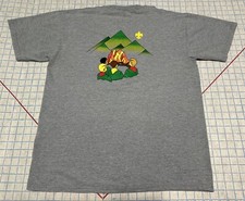 Vintage BSA Boy Scouts Grand Columbia Council T-Shirt  Camp Fife Gray  picture
