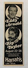 1980 Harrah's Lake Tahoe ad ~ EDDY ARNOLD, RIP TAYLOR picture