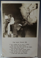 POSTCARD BAMFORTH'S LIFE MODEL SERIES THE LOST CHORD 190O's 1-30 VINTAGE picture