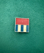 CUBA VINTAGE CUBAN FLAG RED WHITE BLUE ENAMEL LAPEL PIN BADGE FIDEL CASTRO picture