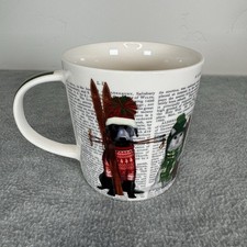 Paper Products Design Coffee Mug 14oz Fab Funky Dog Cat Sweater Ski Christmas picture