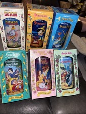 Vintage 1994 Walt Disney Collector Series Cups Glasses Burger King Lot of 6 NIB picture