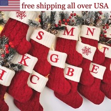 Christmas Stocking  Monogrammed Holiday Gift, Letter V, St. Nicholas picture