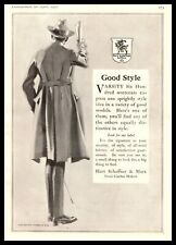 1917 Hart Schaffner & Marx Varsity Six Hundred Overcoats 