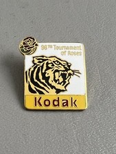 Vintage 1984 Kodak Tournament of Roses Tiger Enamel Lapel Pin Pasadena CA picture