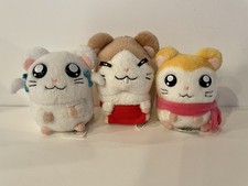 Hamtaro Vintage Stuffed Animal Plush Lot Of 3 Hasbro 2002 Bijou pashmina picture