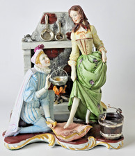 Dino Bonalberti Capodimonte Porcelain Cinderella Scene Figurine Vintage Italian picture