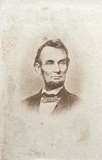 CIVIL WAR Abraham Lincoln CDV Photo O-92 Phila. Photographic Co. Feb. 9, 1864 picture