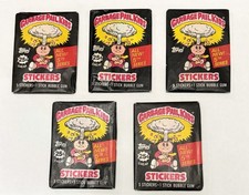 Topps Garbage Pail Kids All-New 5th Series 1986 Sticker Packs, (9) packs total. picture