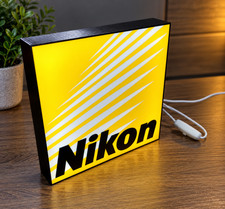 Nikon Logo Light Box 3D Printed USB LED Lamp Neon Sign For Camera Decorative 7in picture