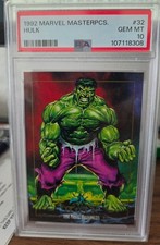 Hulk Marvel Masterpieces 1992 PSA 10 Spiderman movie Avengers picture