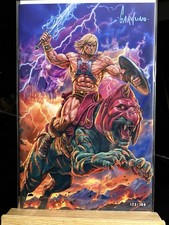 He-Man Sovereign of the Emerald Roar Signed Victor Garduno Virgin w/COA picture