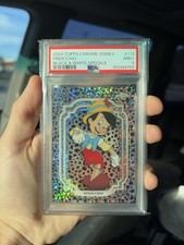 Topps 2024 Chrome Disney Pinocchio Black & White Speckle #113 PSA 9 103164155 picture