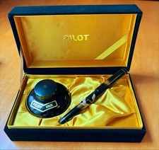 Excellent Pilot 14K 585 Tsuru Maki-e Fountain Pen Kokkokai Japan picture