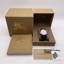 Burberry Men's Chronograph Watch Black Excellent Condition Items picture
