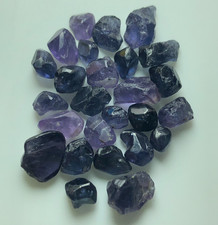 Natural Rough Spinel Crystal Lot 30 Carat Facet Grade Blue Violet Color | Africa picture