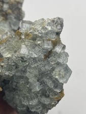 Clear Cubic Fluorite Crystal Cluster on Sparkly Matrix Gorgeous Clear Cubes picture