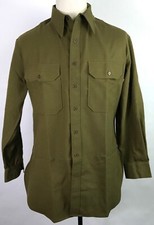 WWII US ARMY INFANTRY M1937 M37 COMBAT FIELD WOOL SHIRT-SIZE 3 (42-44R) picture