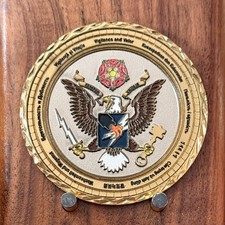 Delta Company 341st MI BN LING Vigilance and Valor Challenge Coin  W#13 picture