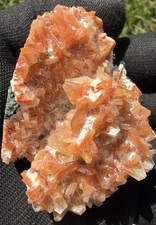 Natural Orange Heulandite W/ Okenite On Matrix Crystals, Zeolite, Specimens picture