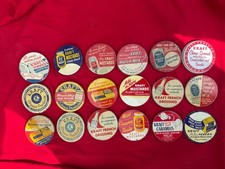 Vintage 1940-60 Advertising Kraft Metal Jar Lids Lot of 18 All Dif Dairy Food A2 picture