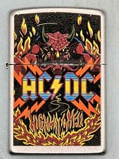Vintage 2008 AC/DC Highway To Hell Chrome Zippo Lighter picture