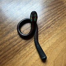 Art Deco Vintage Snake Cigarette Holder with rhinestone eyes.  picture