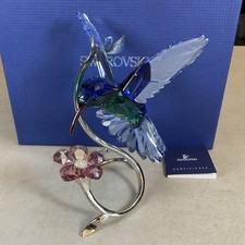 Mint In Box Swarovski Large Paradise Birds Hummingbird with Flower 1188779 COA picture