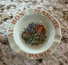 Au Bon Marché Paris Porcelain Tobacco Ashtray B&C Limoges France picture